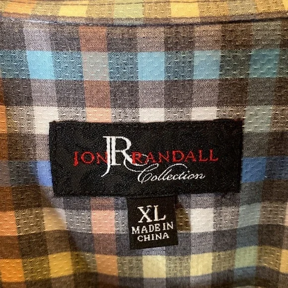 NWOT Jon Randall Rainbow Sports shirt XL - Picture 4 of 7